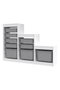 Hanah Home Armario Multiusos Blanco y Gris